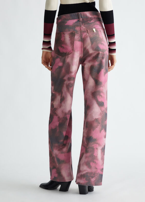 Pantaloni baggy con strass