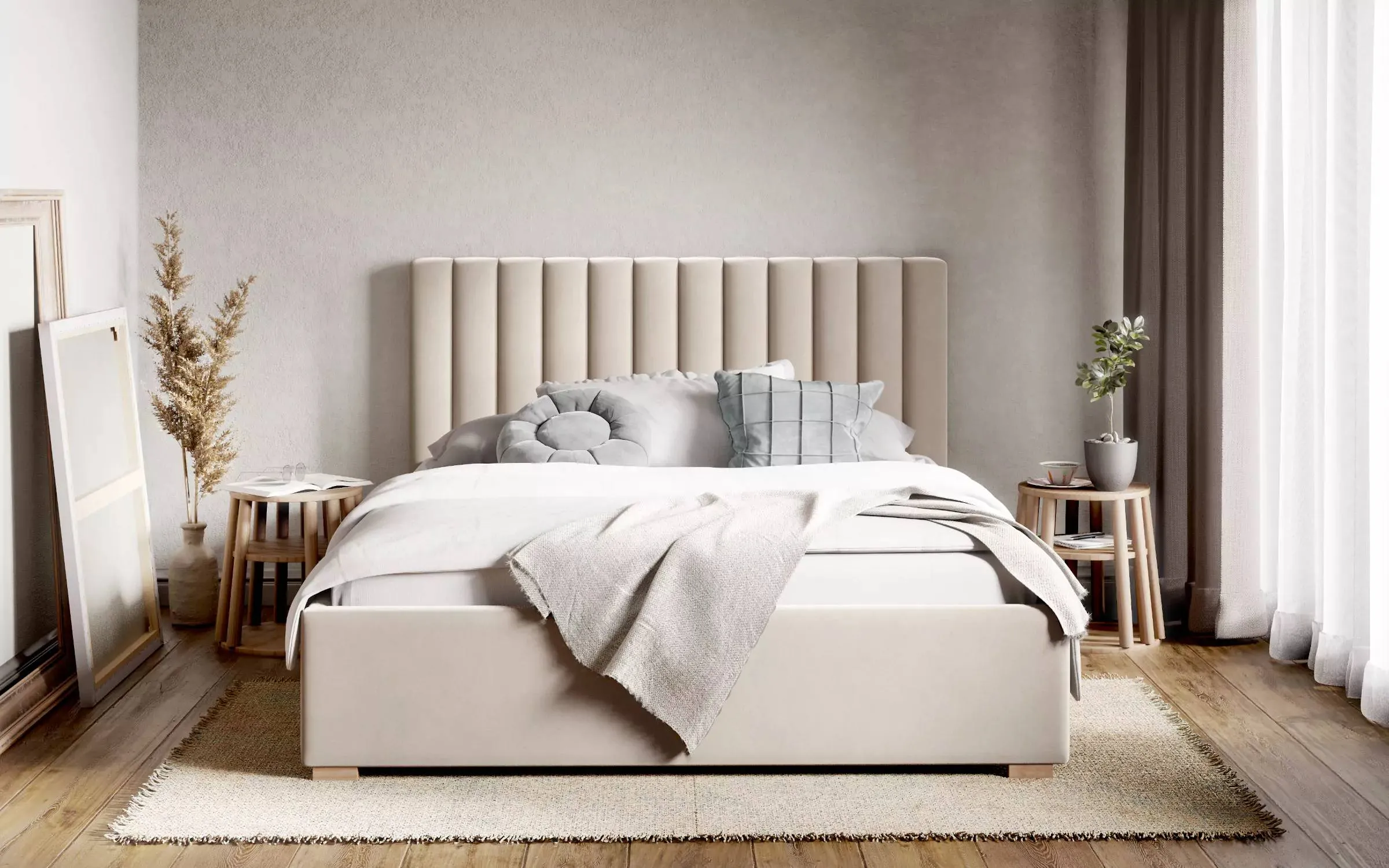 Bed Poppin velvet met opbergfunctie 180 x 200 cm