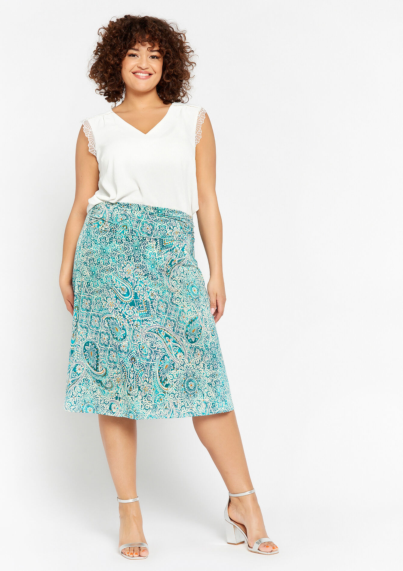 Midirok met paisleyprint