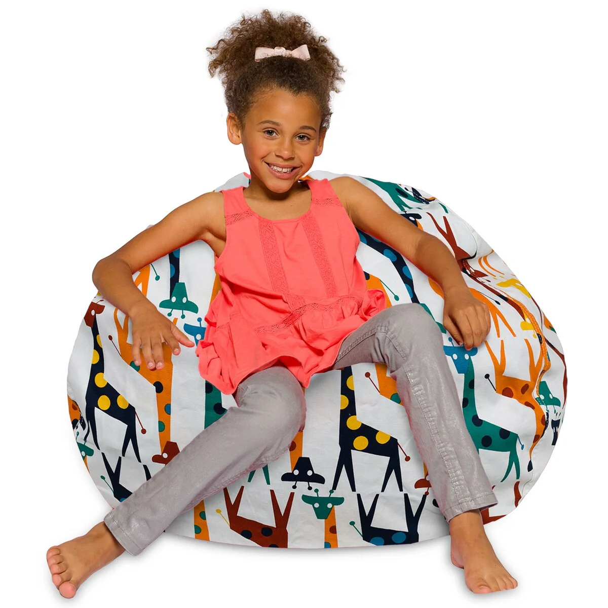 Kids Bean Bag Chair, Big Comfy Chair - Machine Washable Cover
