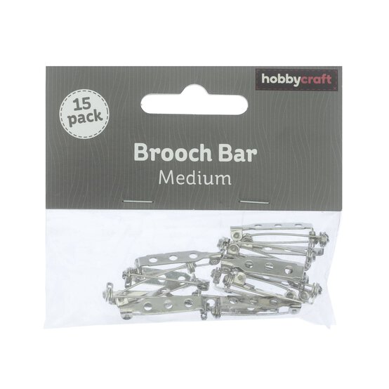 Brooch Bar Findings 25mm 15 Pack