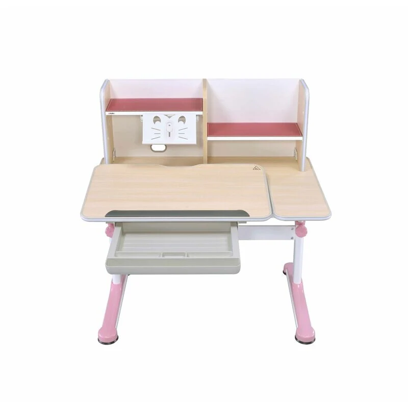 Large Ergonomic L-Shaped Desk, Adjustable Kids Desk