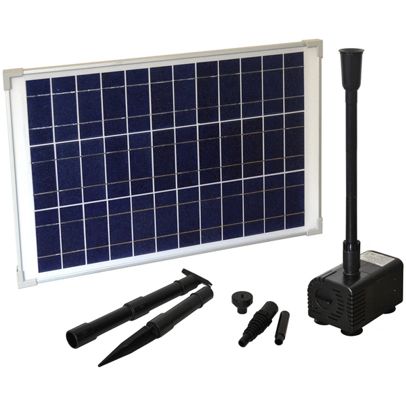 Solarteichpumpe, 17,5 W, Fördermenge: 1300 l/h