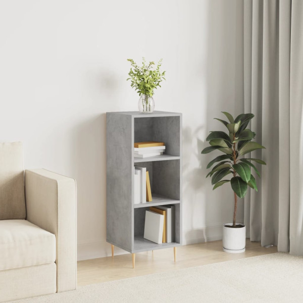 Szafka Regał Szara Beton 34.5x32.5x90 cm do Salonu Pokoju Sypialni