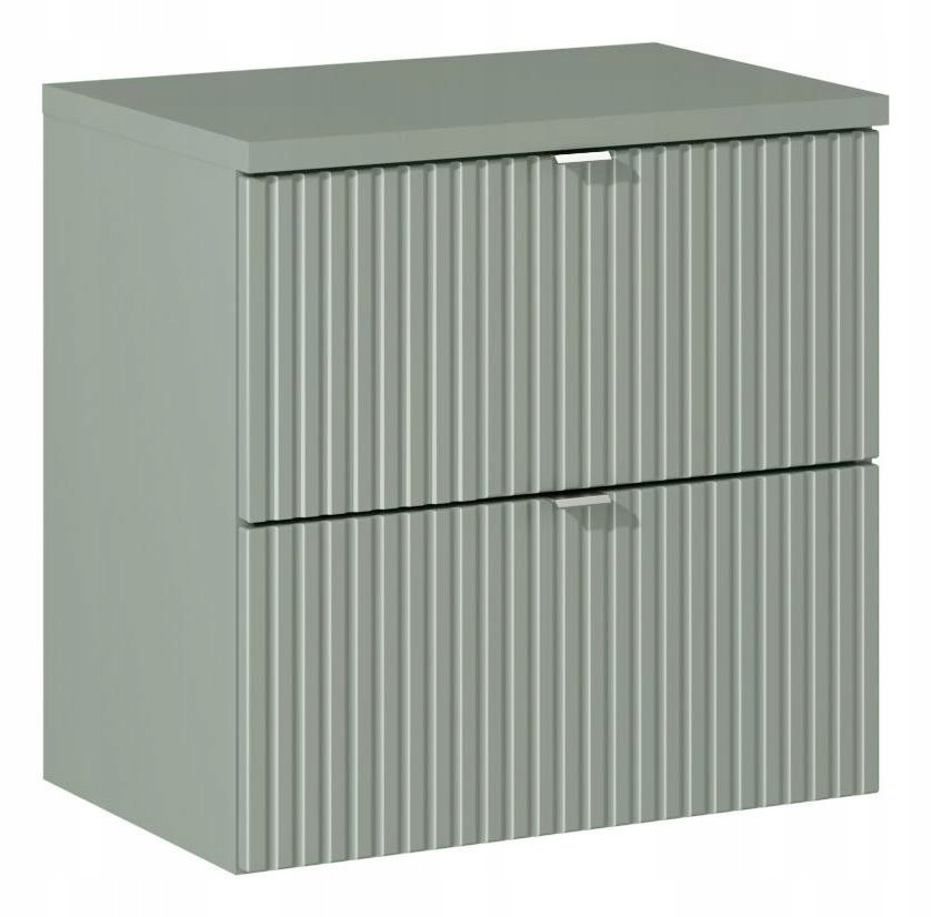 SZAŁWIOWA szafka z blatem 60 cm LINE REED GREEN z szufladami