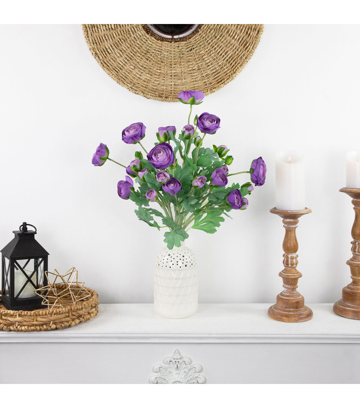 Northlight 21 Purple Ranunculus Stems 6ct