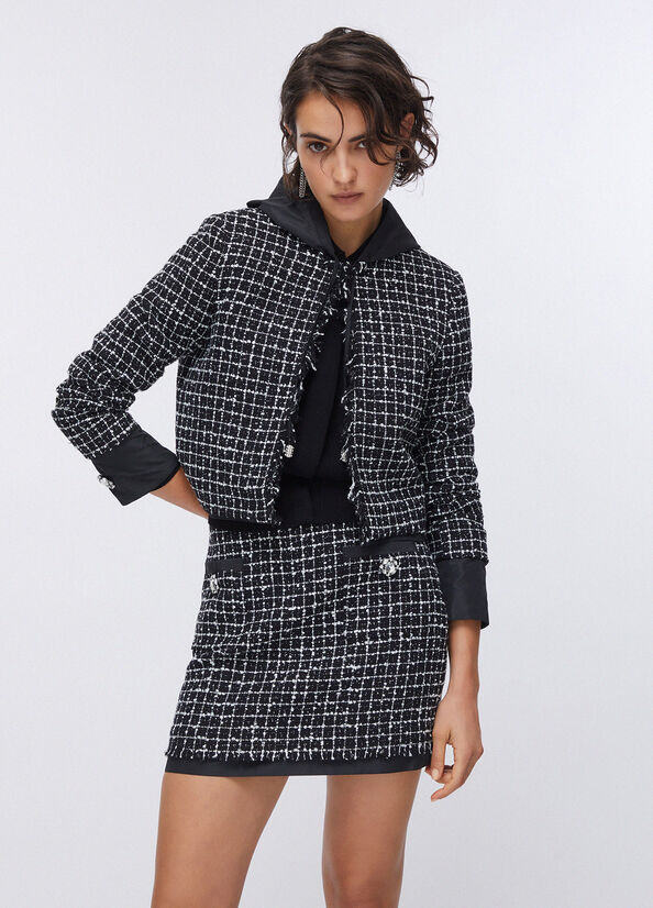 Giacca boxy in boucl&eacute;