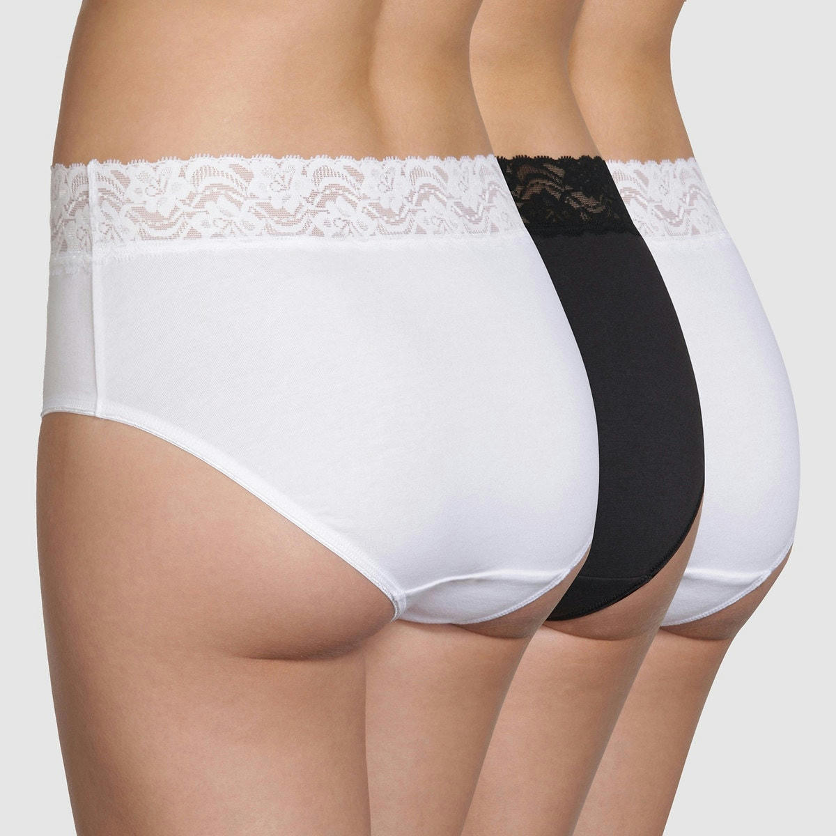 Slip maxi Coton Stretch Feminine (lot 2+1 gratuit)