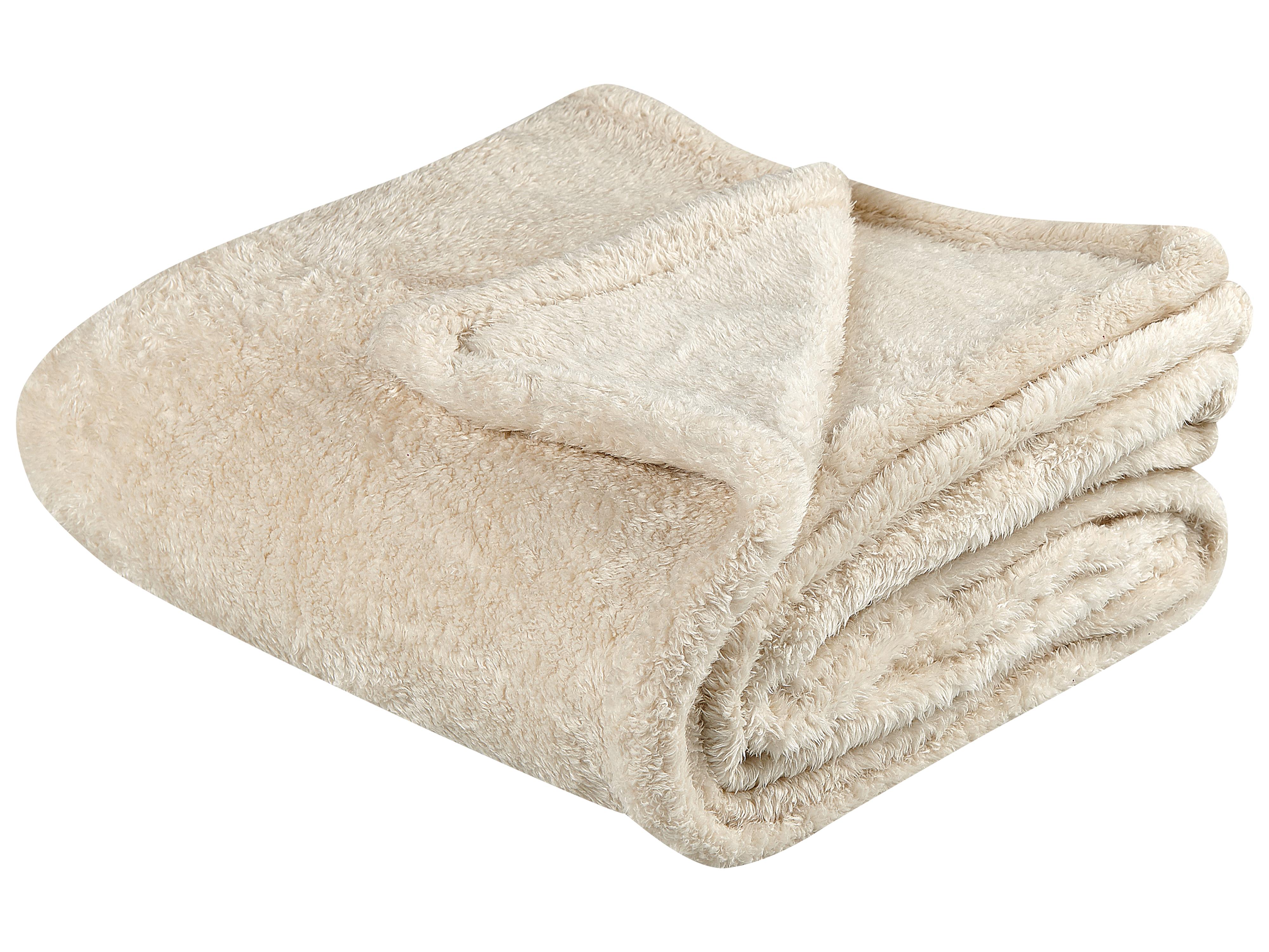 Blanket NAMDU 125 x 150 cm Light Beige