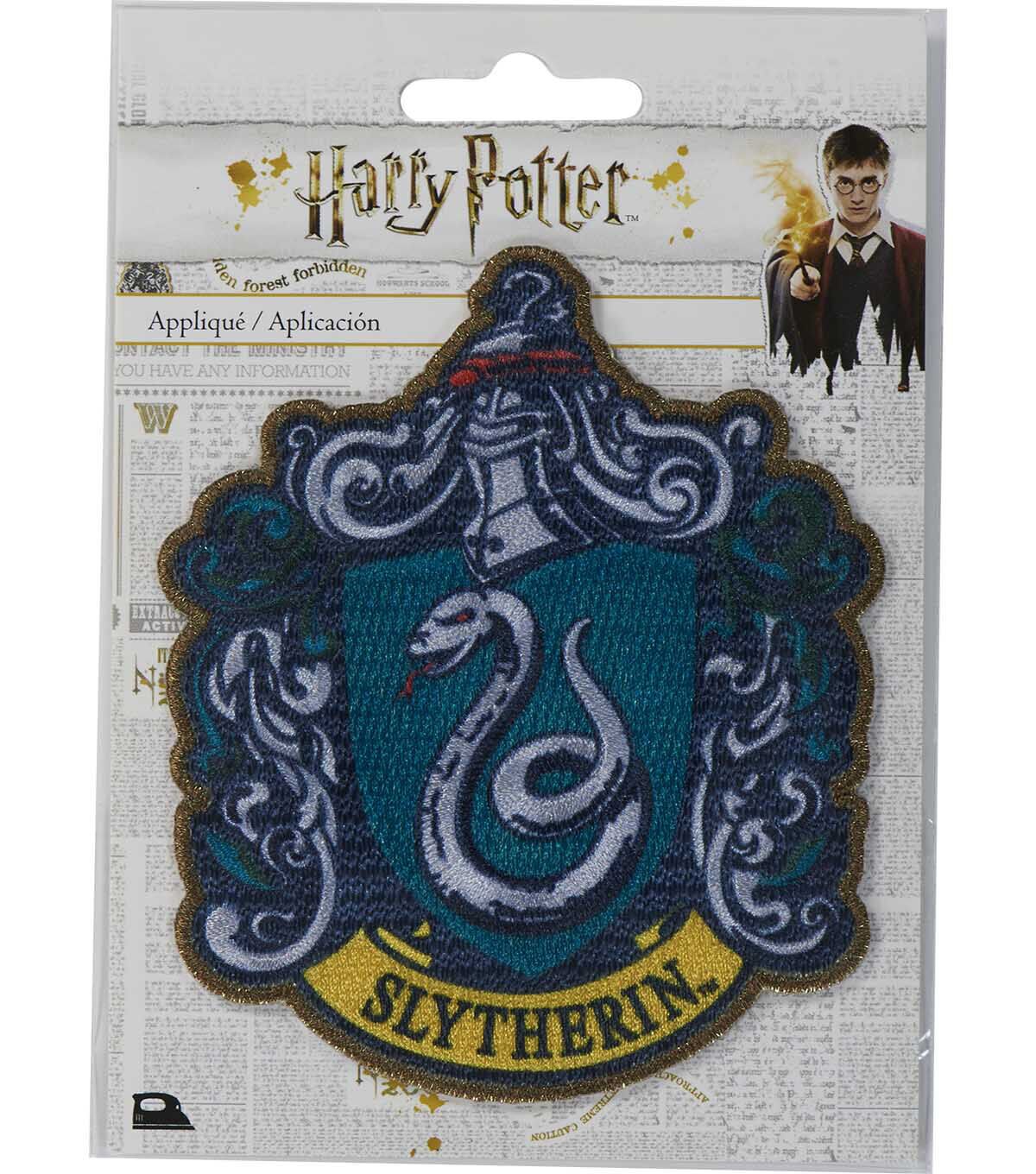 Warner Brothers 4 Harry Potter Slytherin House Crest Iron On Patch