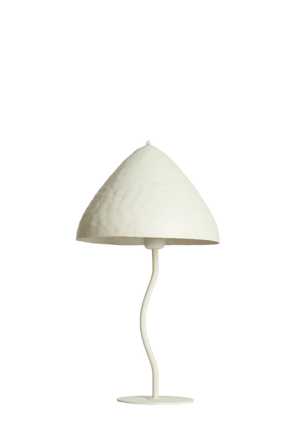 Light & Living tafellamp ELIMO - Ø25x50cm - wit