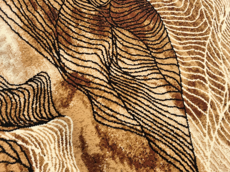 Dywan nowoczesny beżowy do salonu pokoju 010 - 50x90 cm - modny solidny