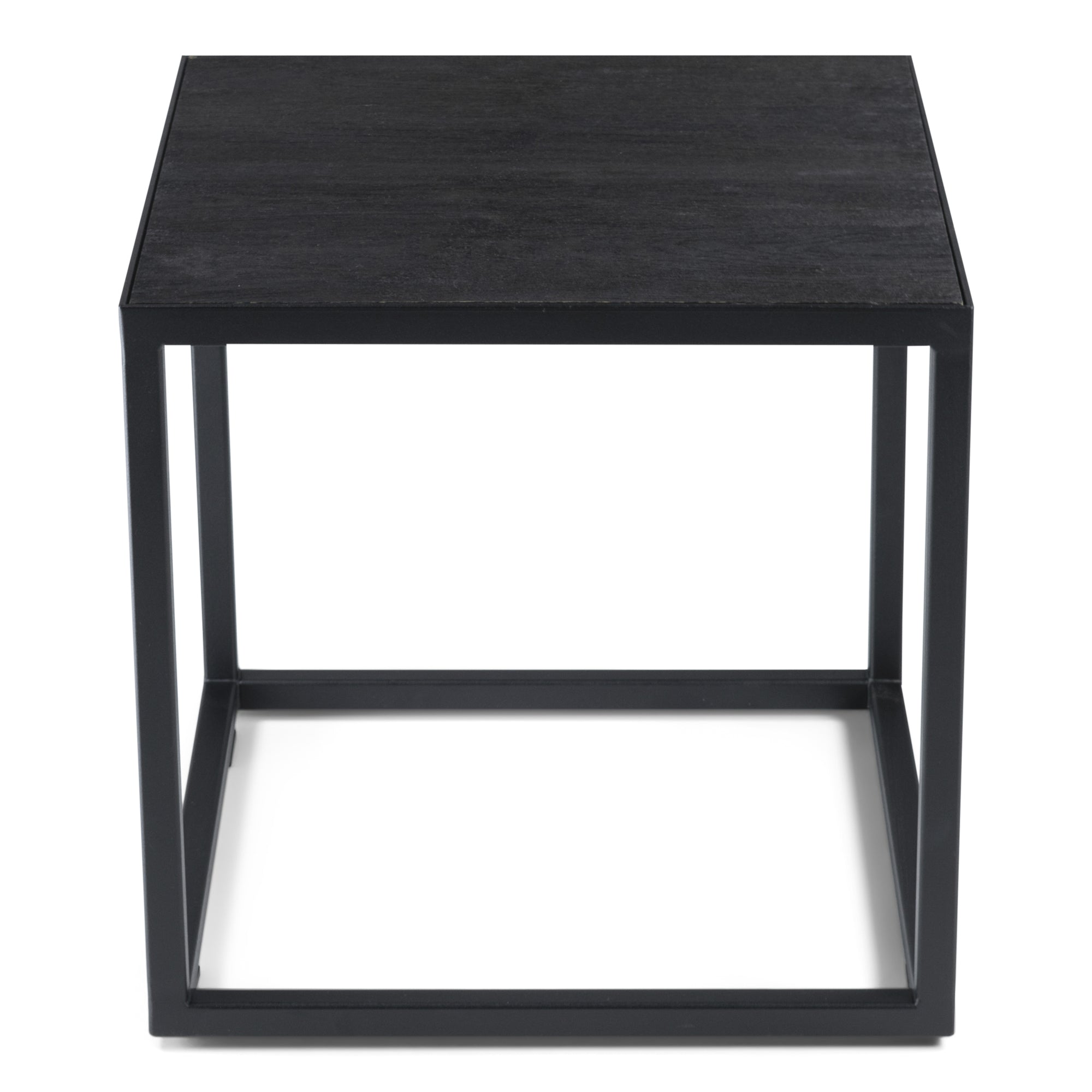 Spinder Design Bijzettafel Daniël - Zwart - 40 x 40
