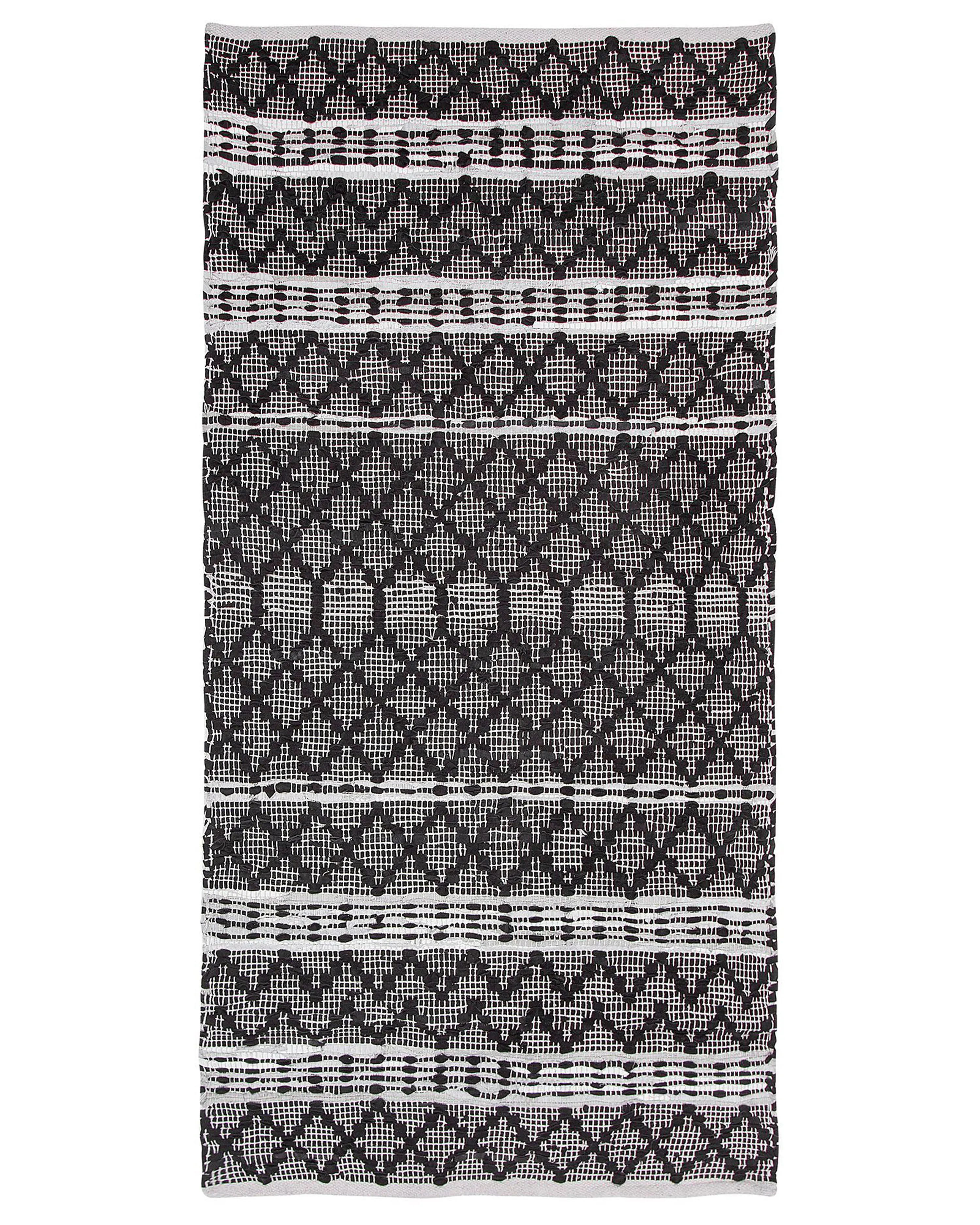Rug FEHIMLI Black 140 x 200 cm Leather