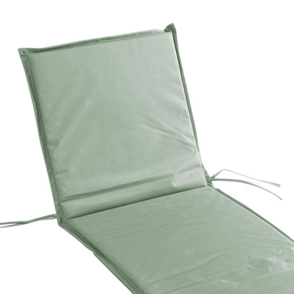 SIESTA - Coussin bain de soleil 64 x 190 x 4 cm polyester uni waterproof sauge