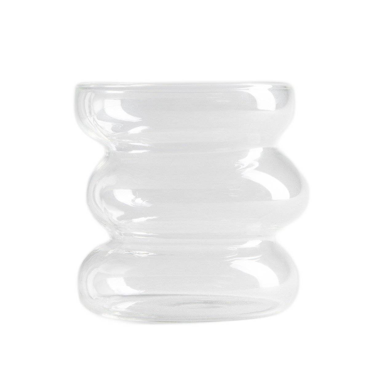 Szklanka BUBBLY transparentna, skrzywiona 0,45 l HOMLA