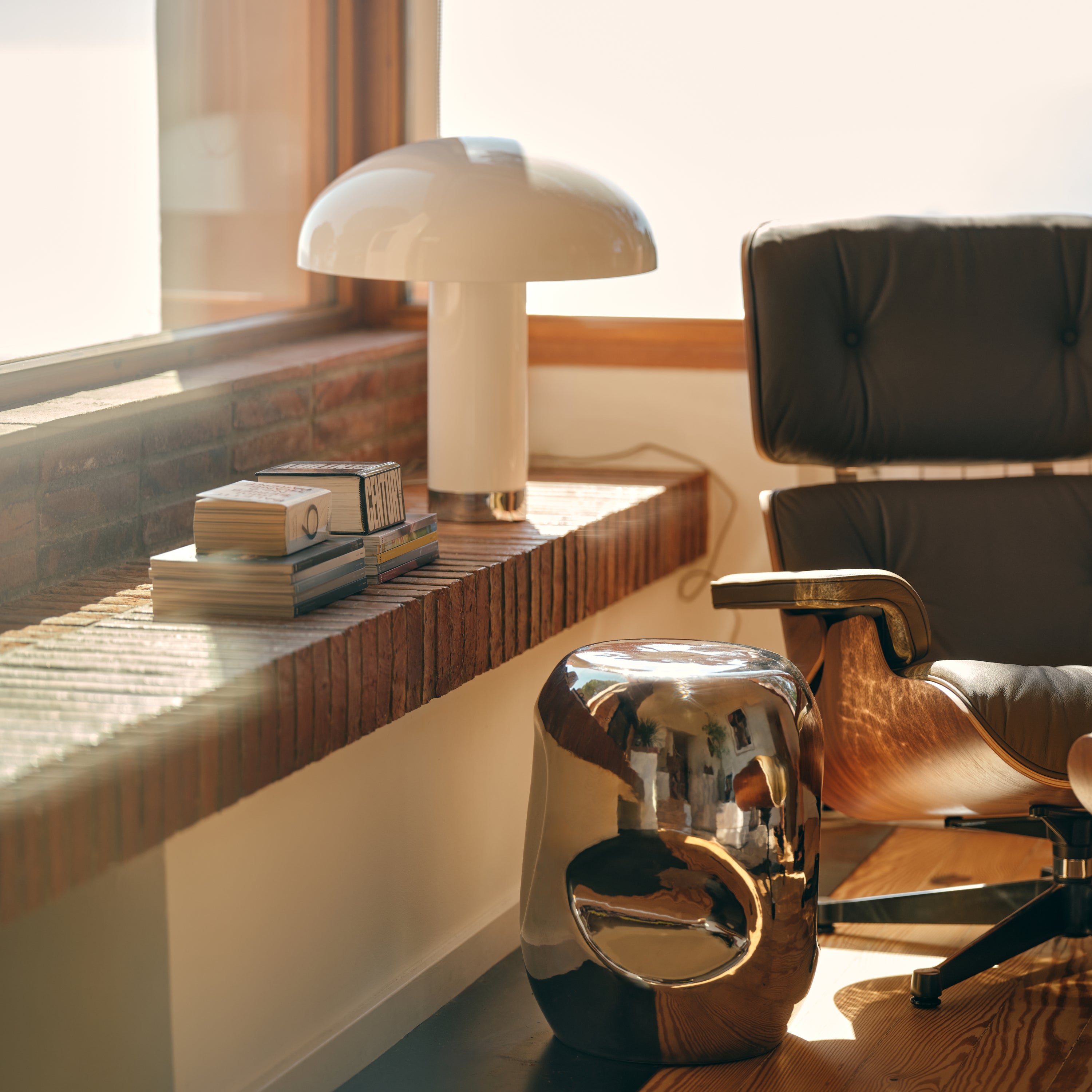 HKliving Currents Bijzettafel - Chrome