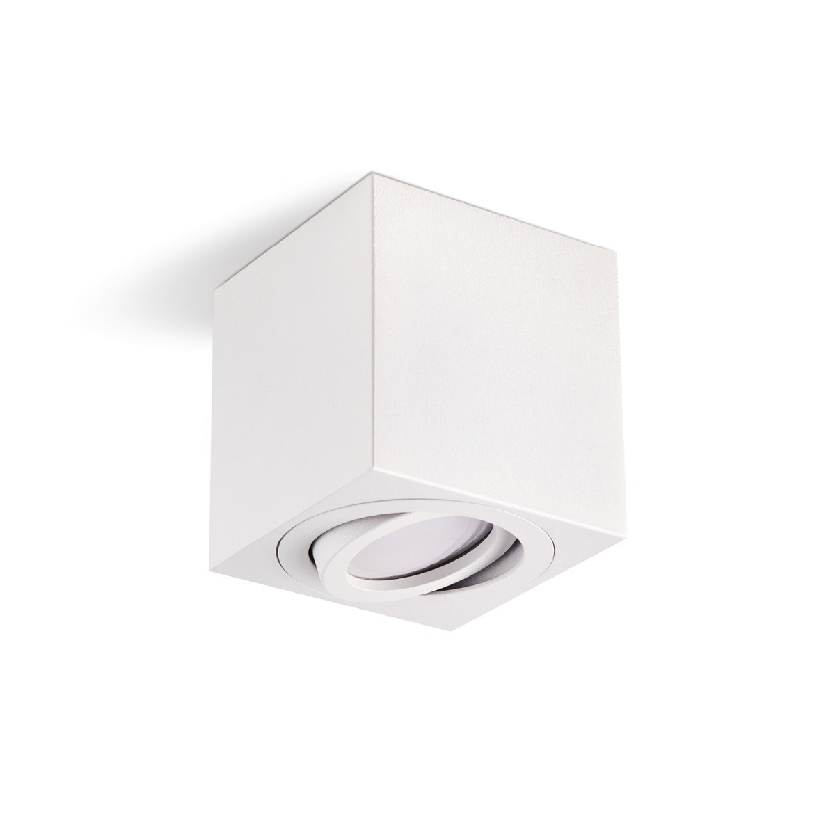 Spot kwadratowy biały OH37 1xGU10x35W wym:8,4x8x8cm IP20 Kobi