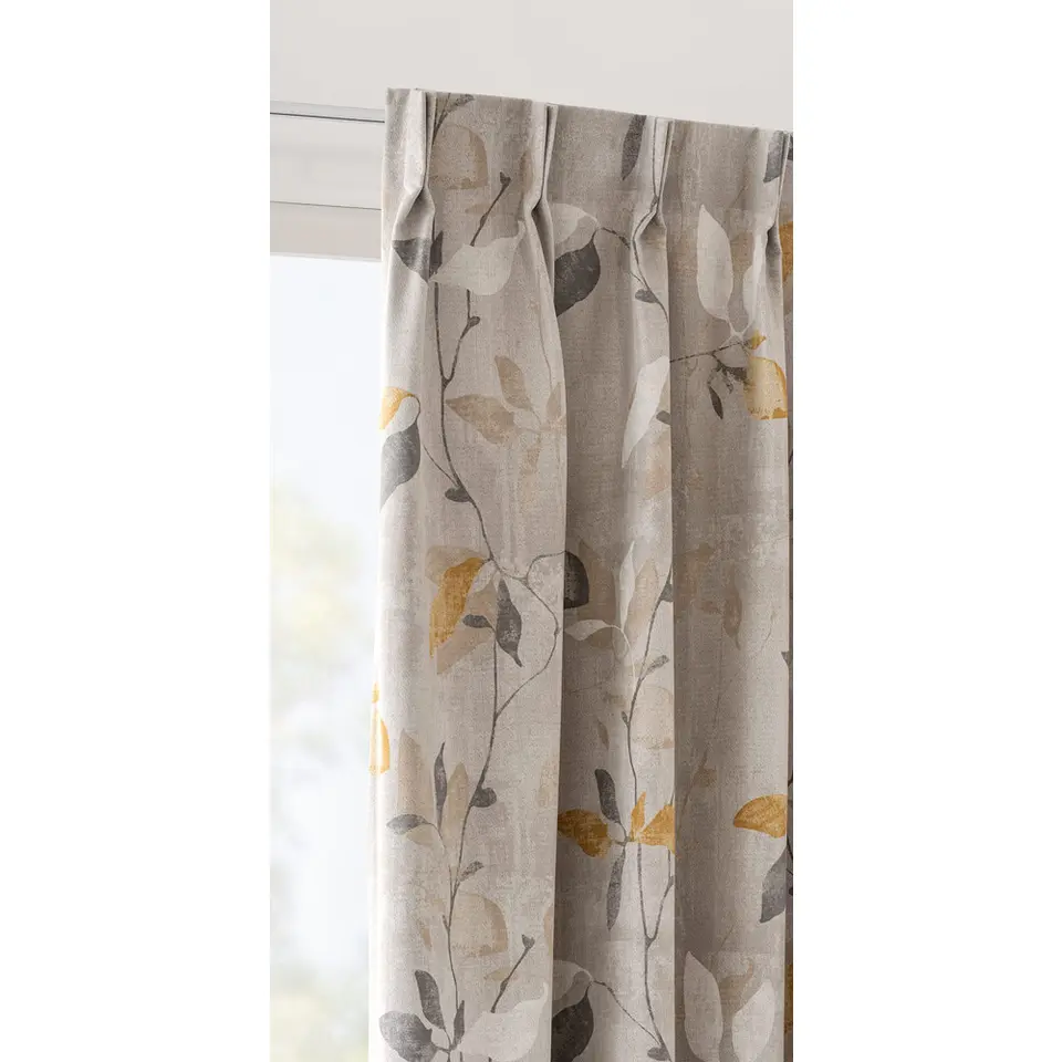 Gordijnstof Elisee semi verduisterend - geel