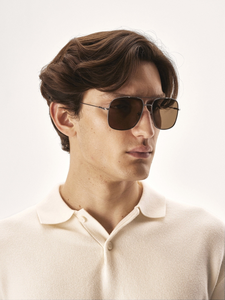 Silver sunglasses with polarisation