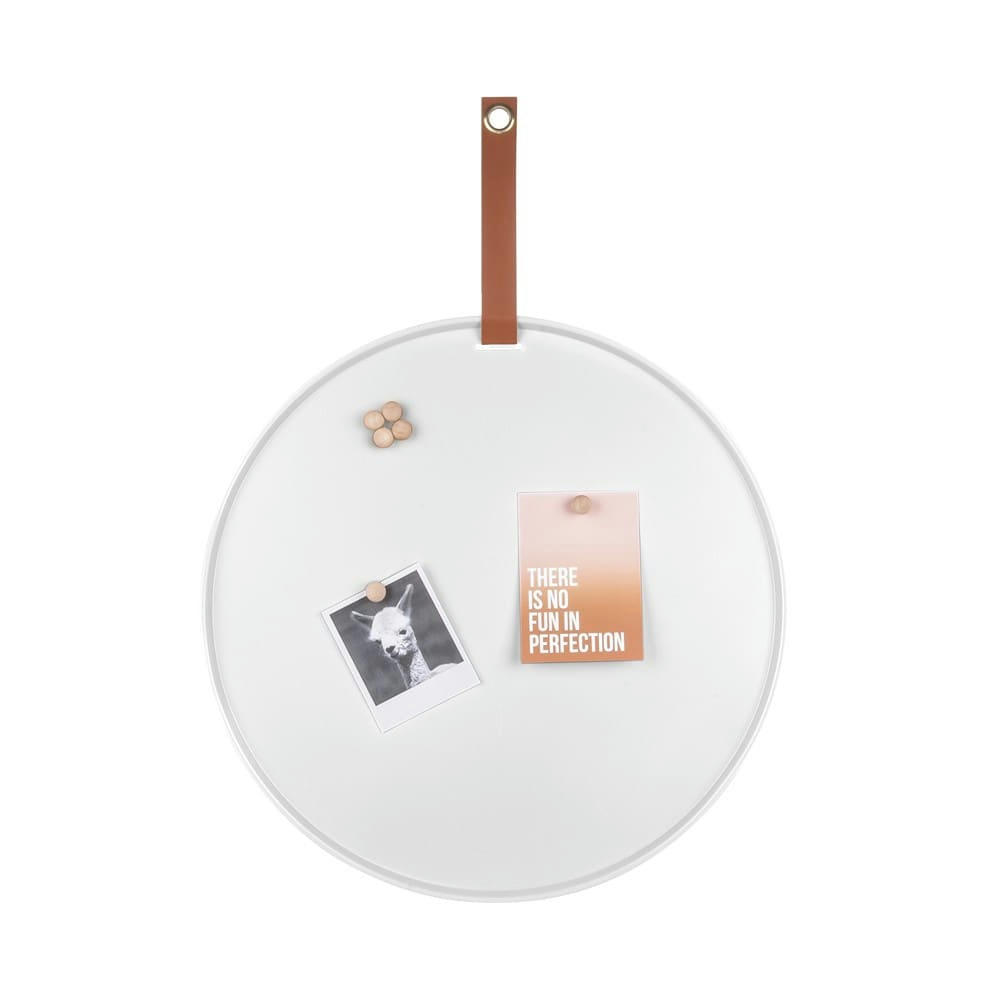 PERKY - Tableau magnétique blanc diam 50cm