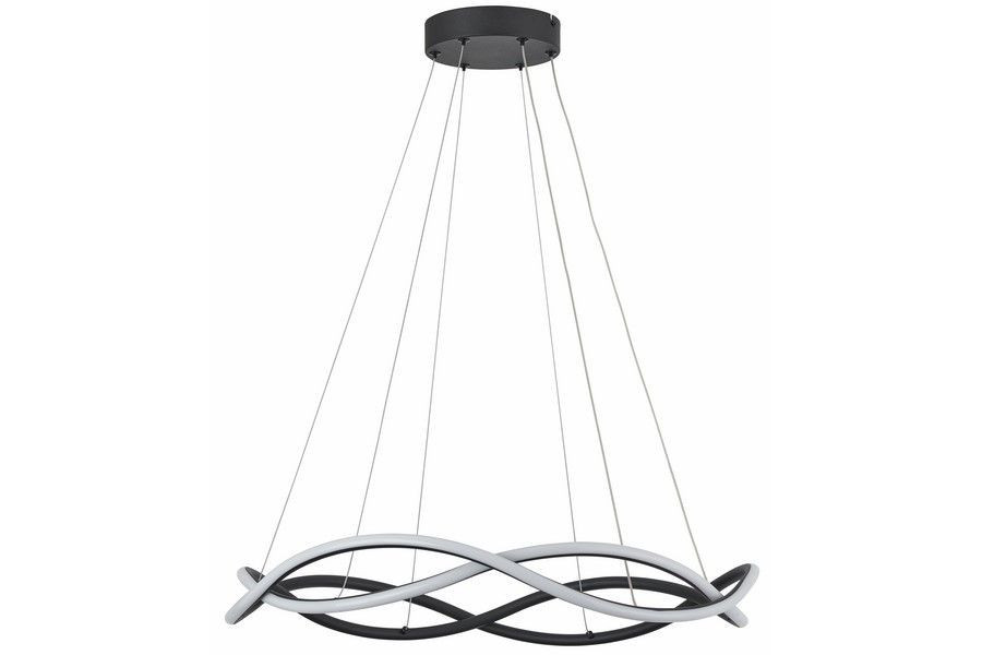 Lampa wisząca Amira czarna LED 2x24W Odcienie bieli 3840lm Reality