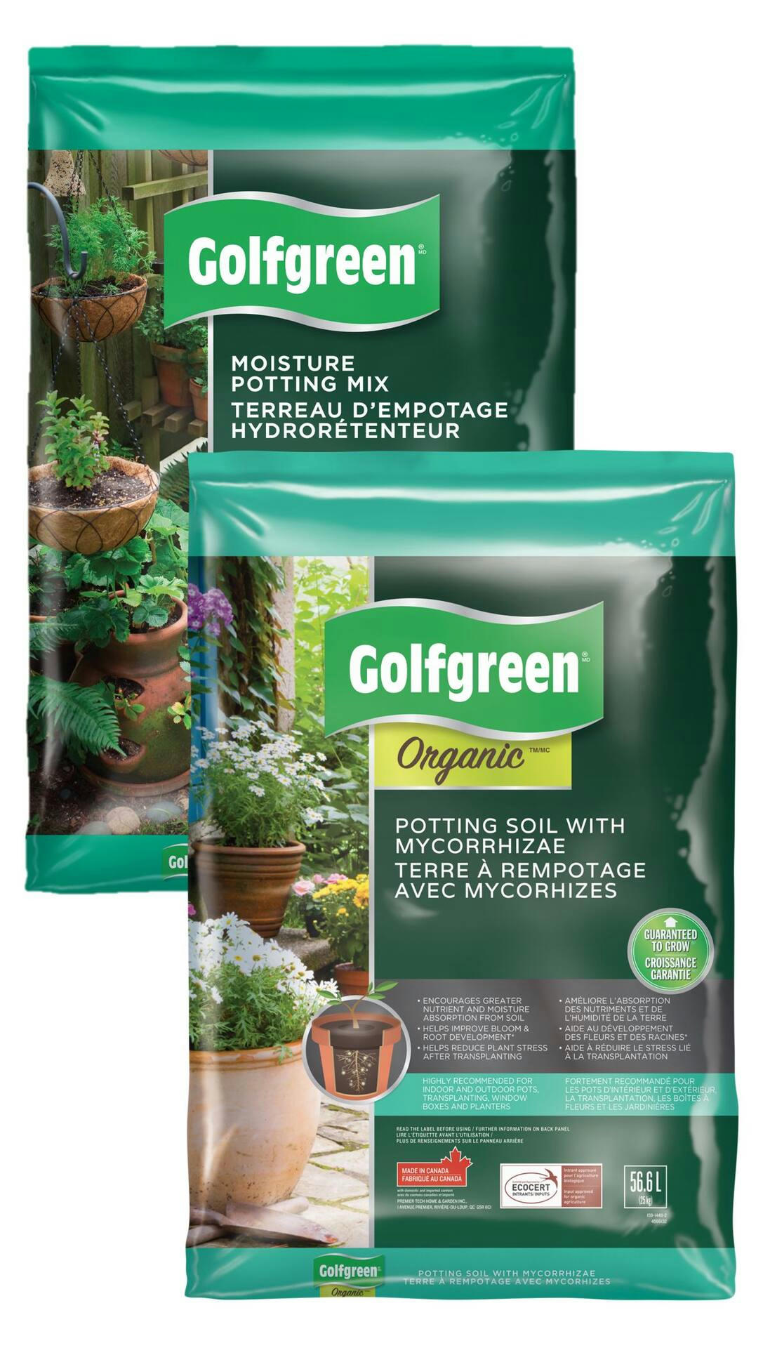 Golfgreen Organic Potting Soil with Mycorrhizae, 56.6-L