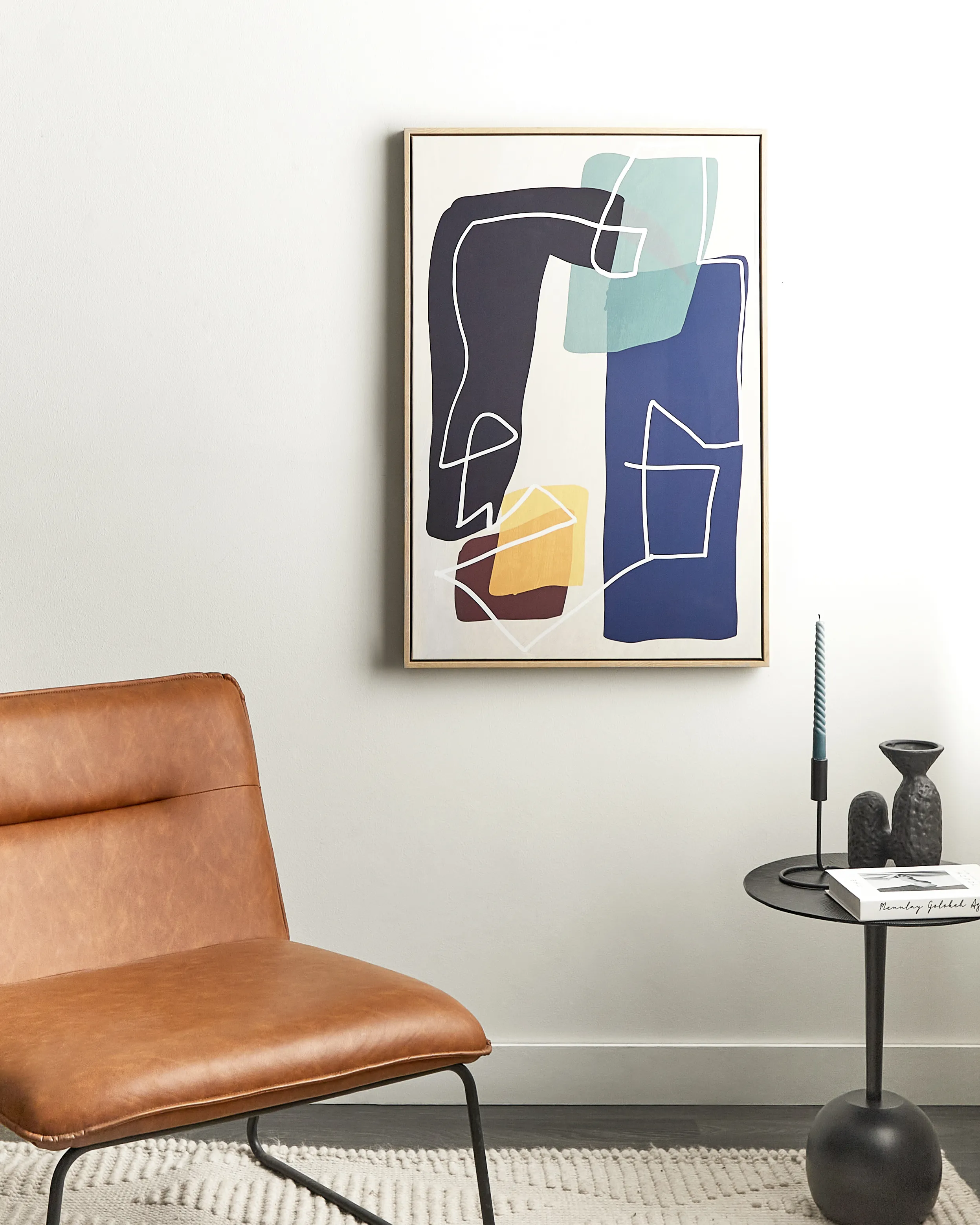 Canvas FRISA Abstract Motif 63 x 99 cm Multicolour