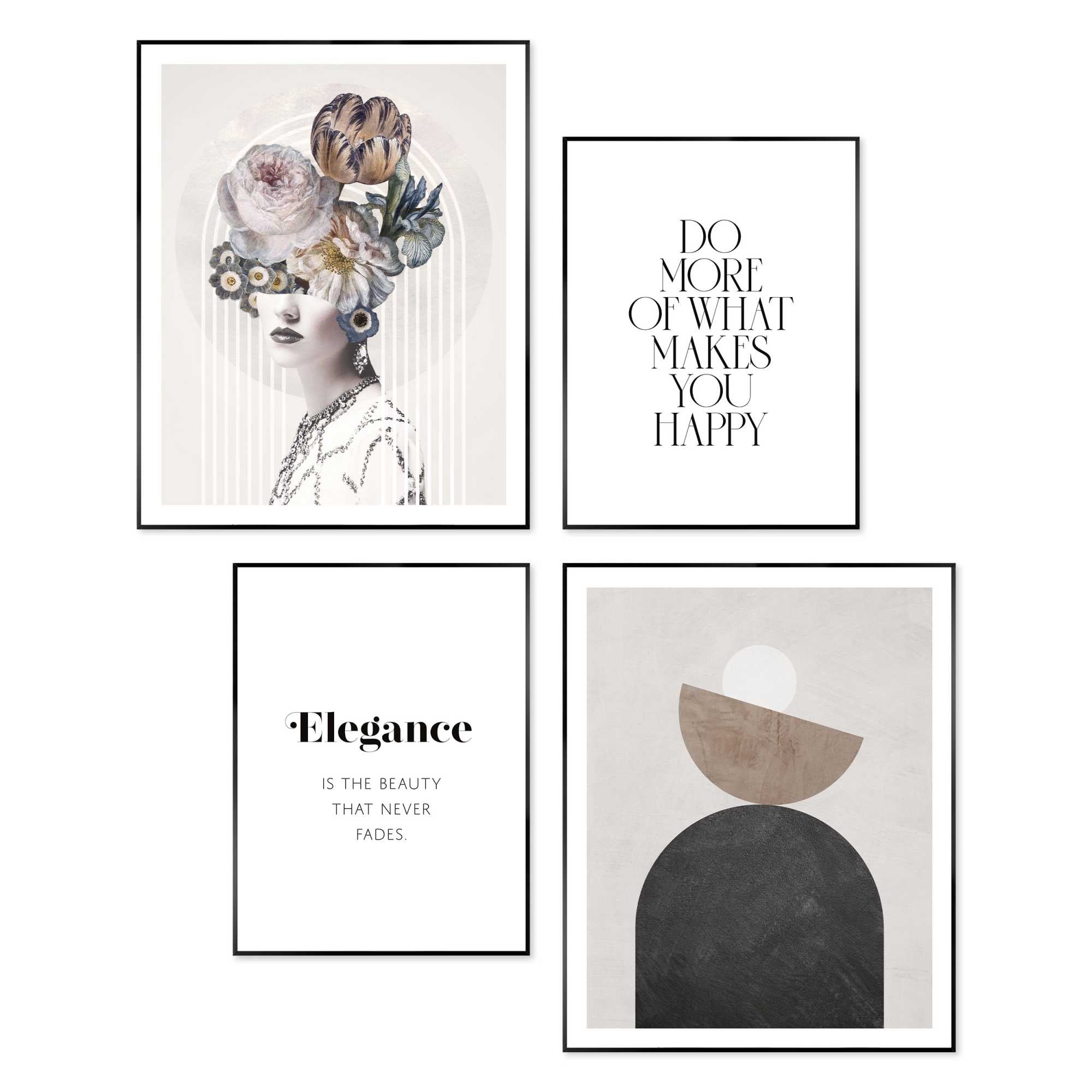 Reinders - Abstracte stijl - Wanddecoratieset in verschillende formate