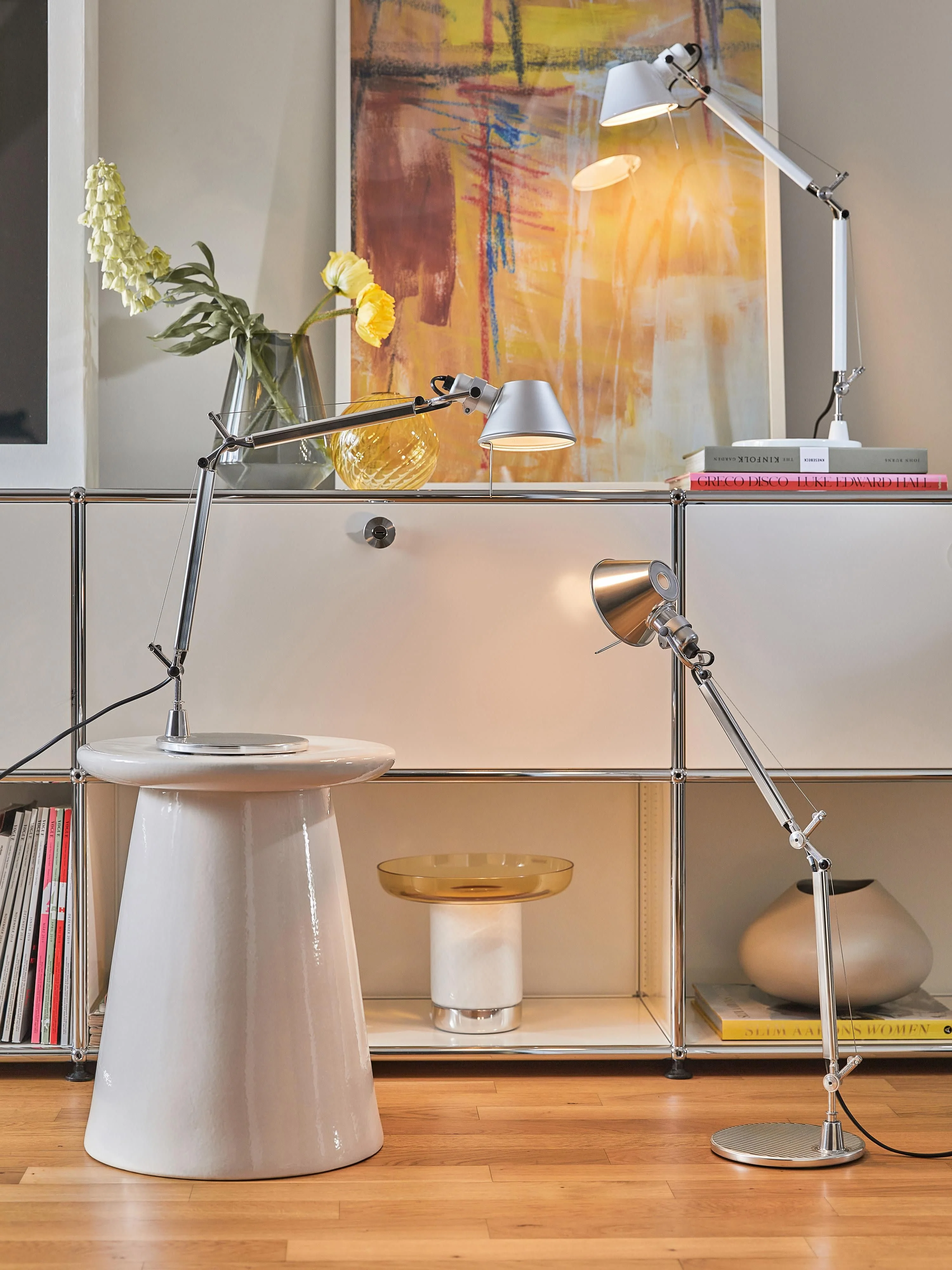 Große verstellbare Schreibtischlampe Tolomeo