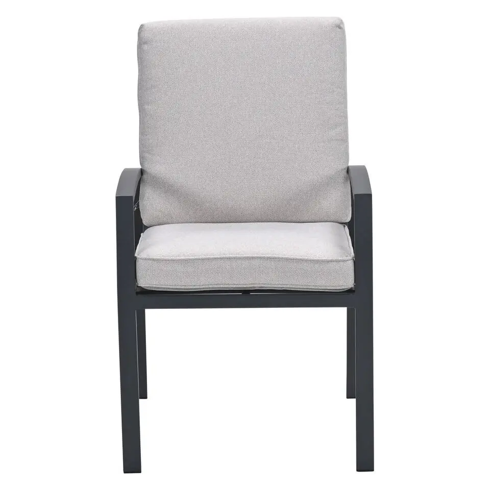 Vasano dining fauteuil - carbon black - desert sand
