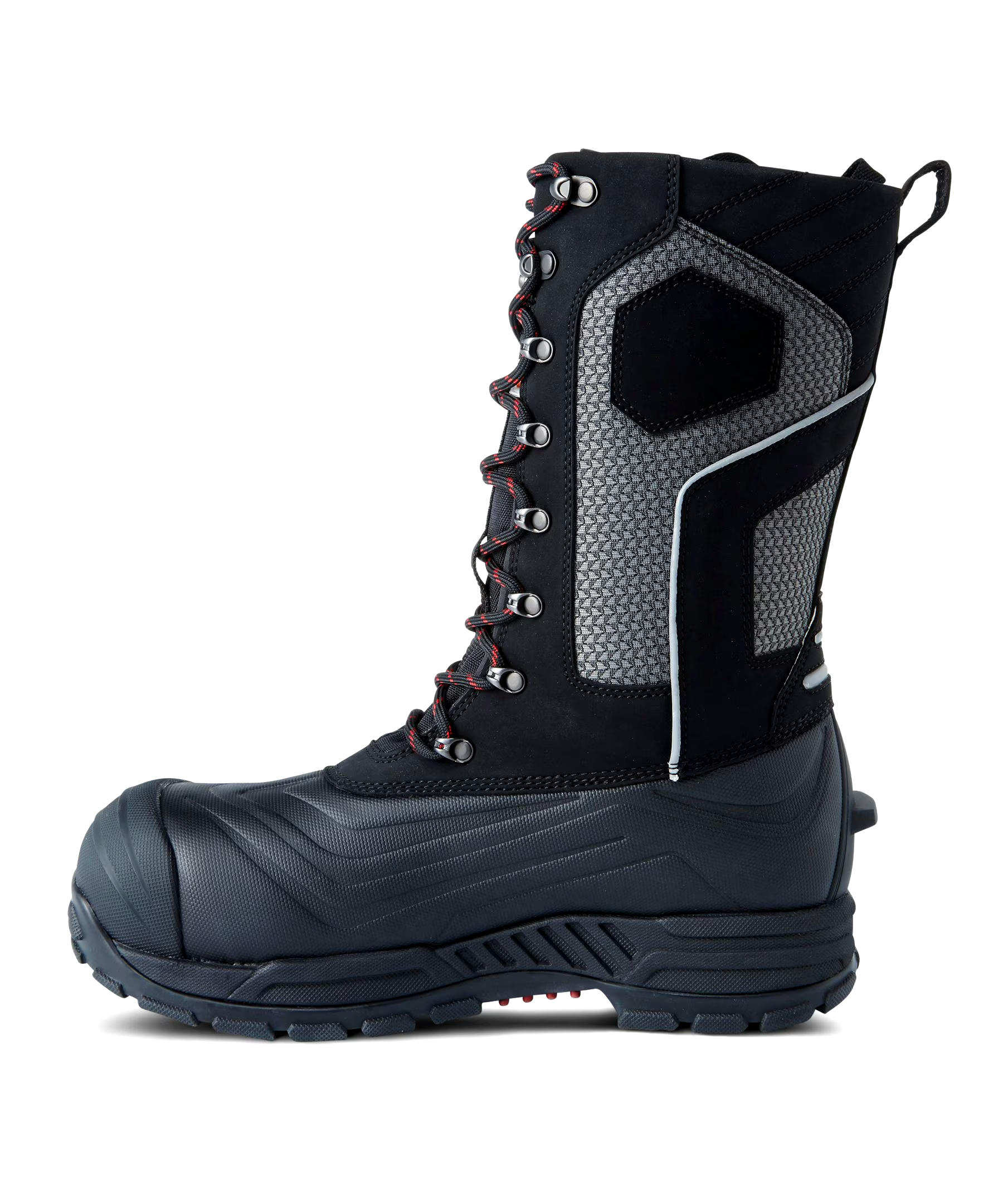 Dakota WorkPro Series Women's Composite Toe Composite Plate IceFX Felt Pack Winter Boots - Black Charcoal Red