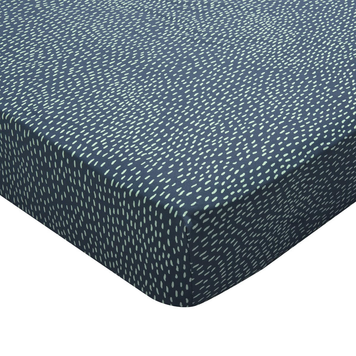 JADE - Drap housse en lyocell bleu 140x190