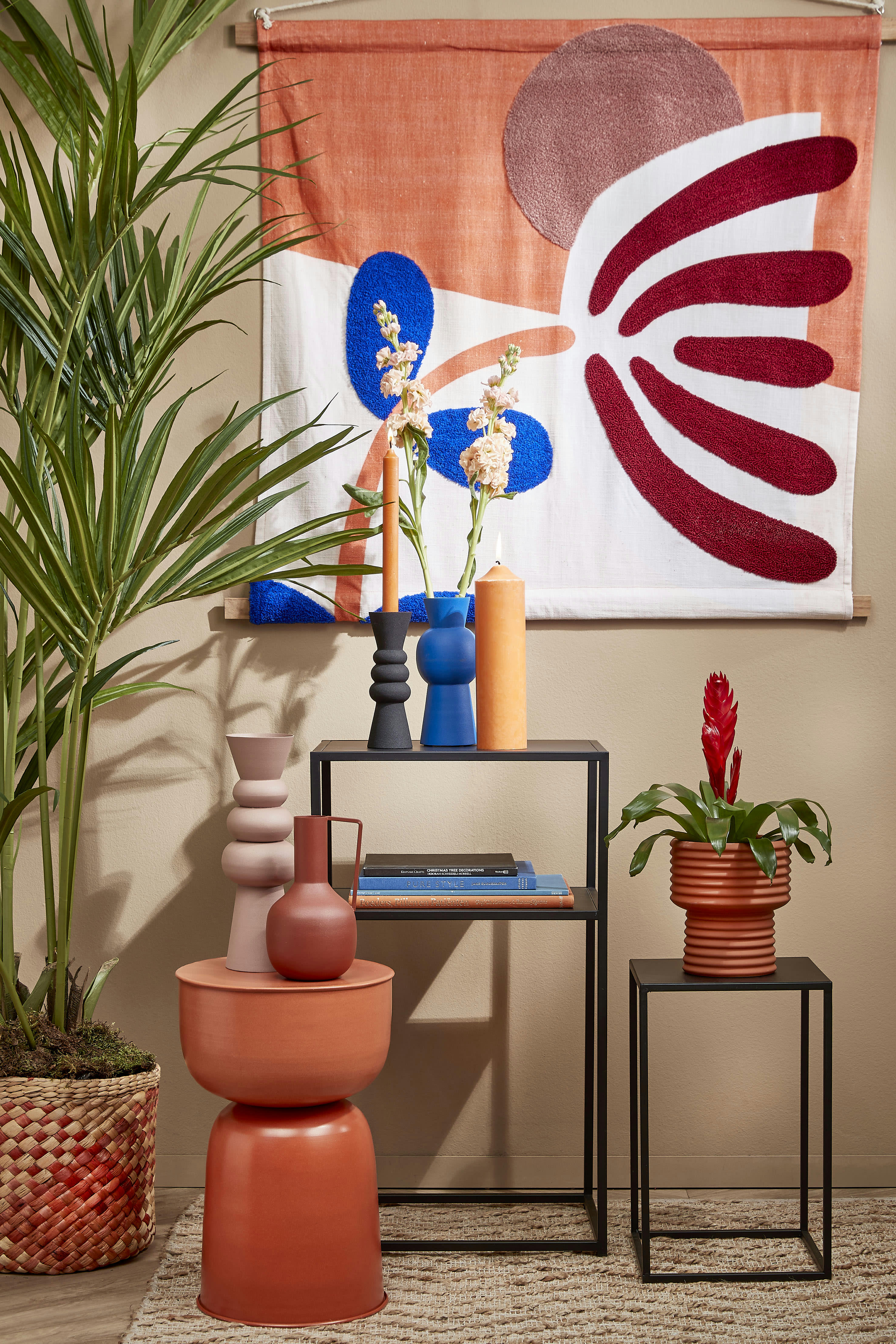 - Bougie en stéarine orange H25