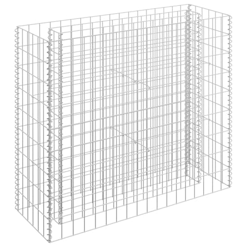 NNEVL Gabion Raised Bed Galvanised Steel 90x30x90 cm