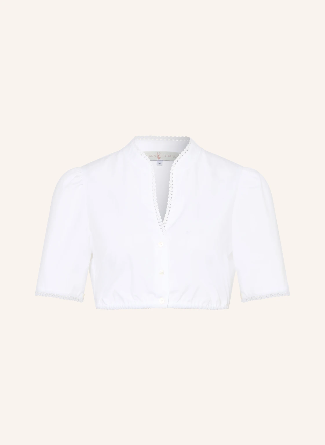 Johann & Johanna Dirndlbluse mit Spitze