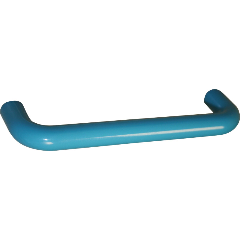Poignée en U en plastique turquoise 96 mm LINEA BERTOMANI