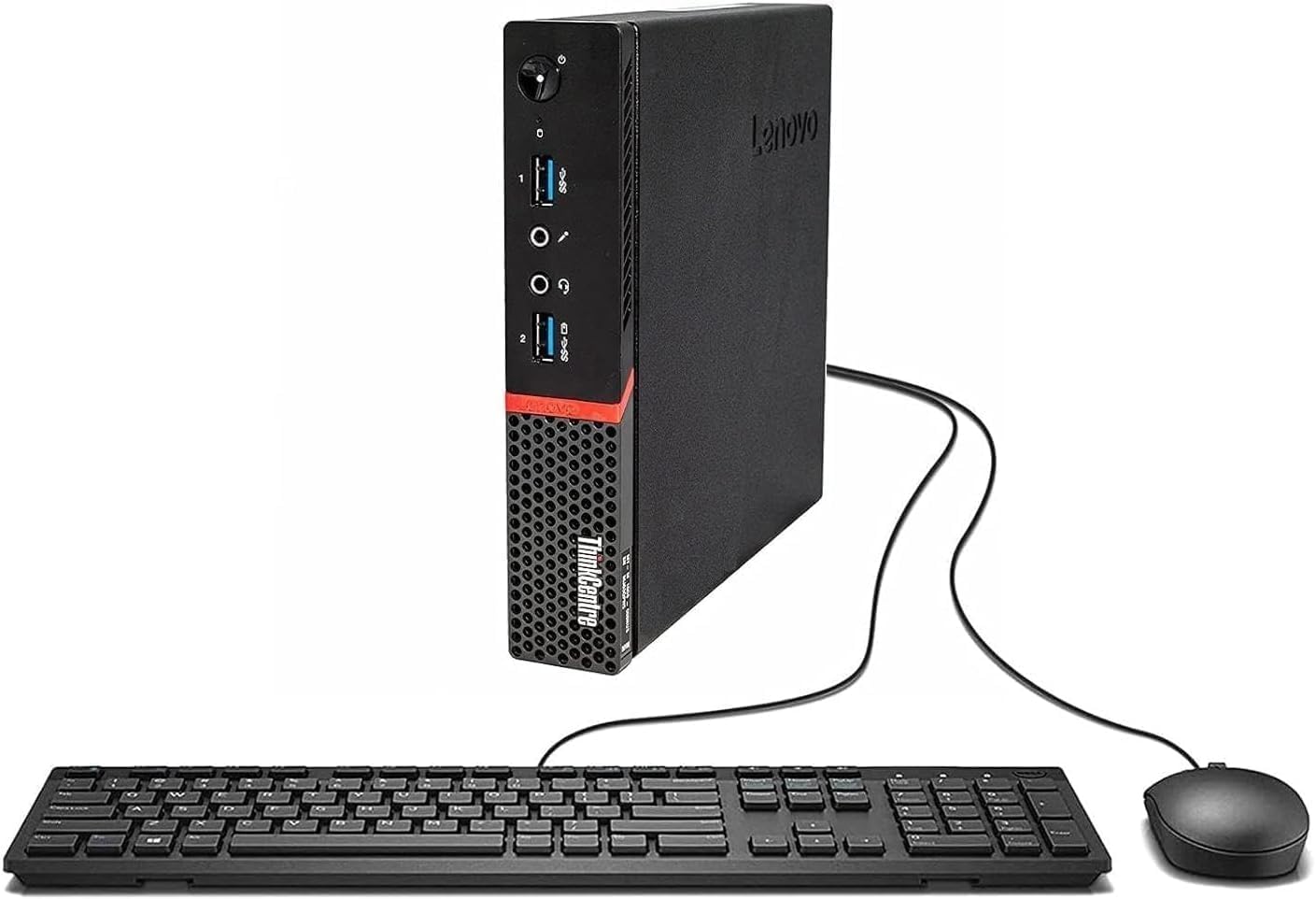 Lenovo ThinkCentre M700 Tiny Desktop PC with 24 FHD Monitor  Intel Quad Core i5-6500  16GB DDR4 RAM 256GB SSD  2 DisplayPort  Keyboard & Mouse  WiFi  Windows 11 Pro (Renewed)
