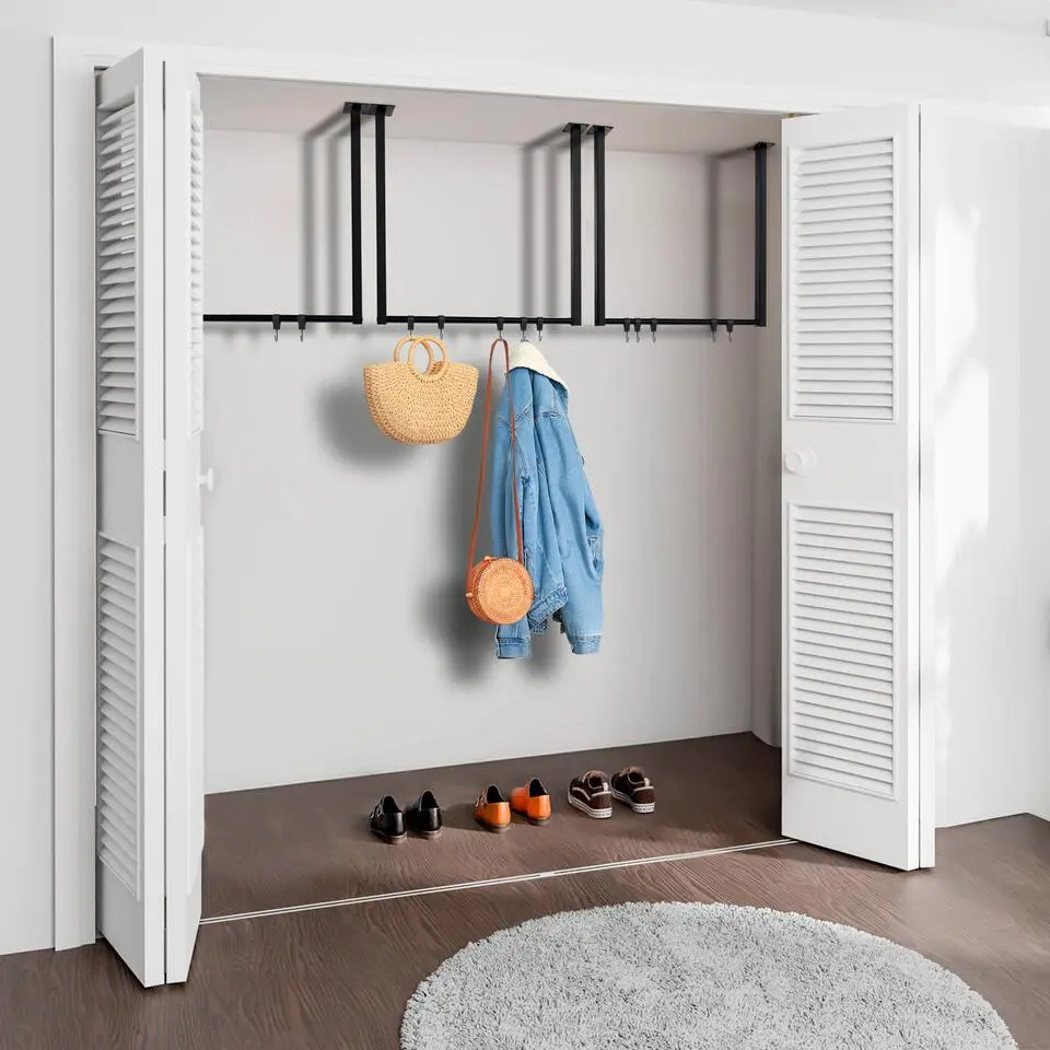 CLP Kledingrek Fenton 60x60x7 cm - zwart