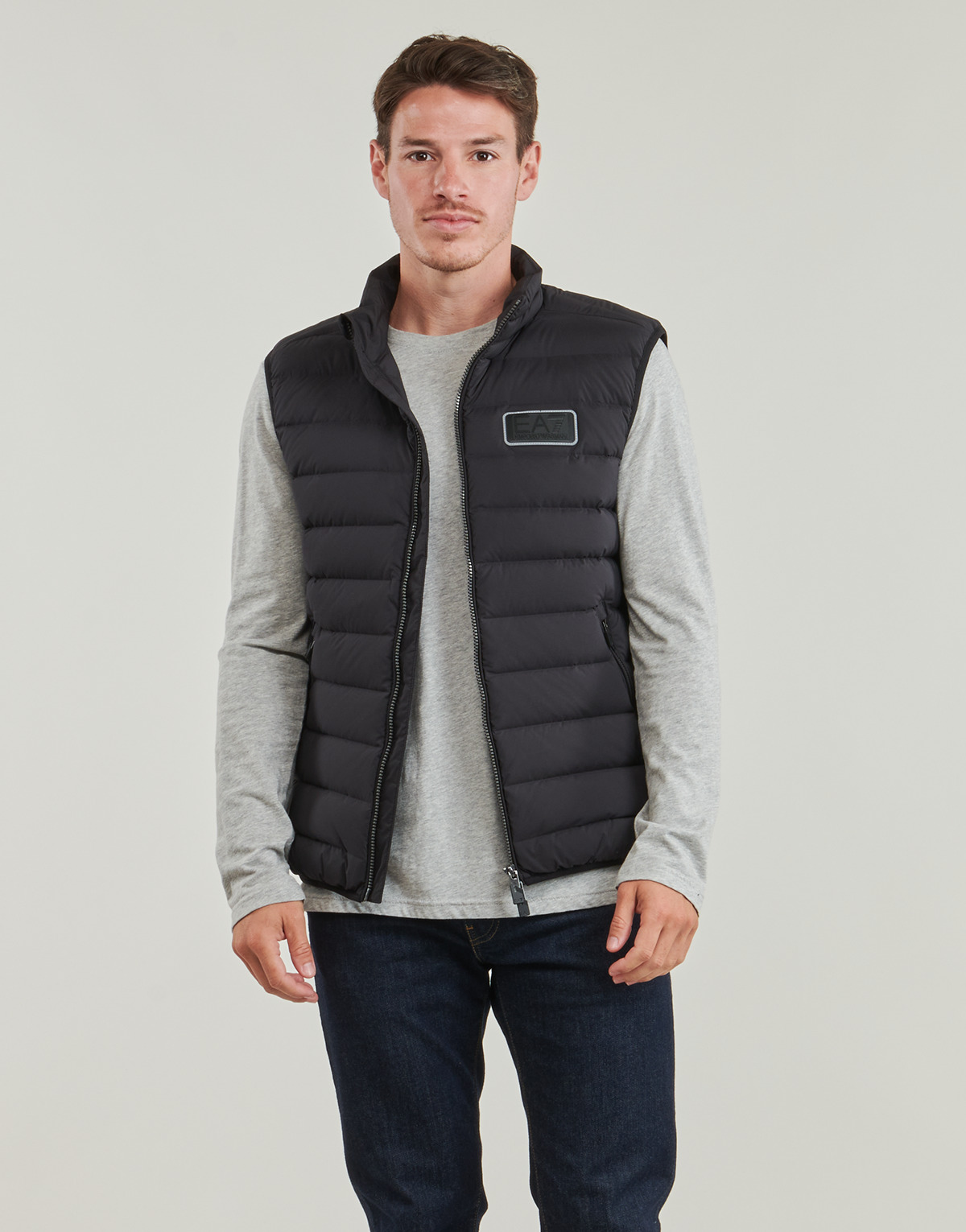 Emporio Armani EA7 - DOWN WAIST COAT - Black
