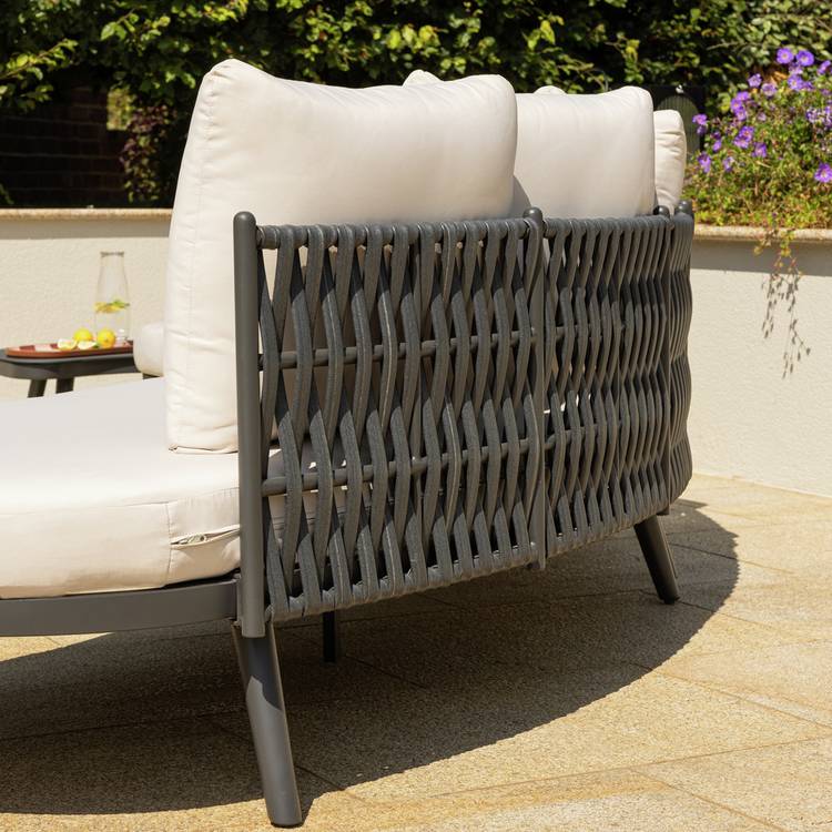 Habitat Santorini 6 Seater Rattan Effect Garden Sofa Set