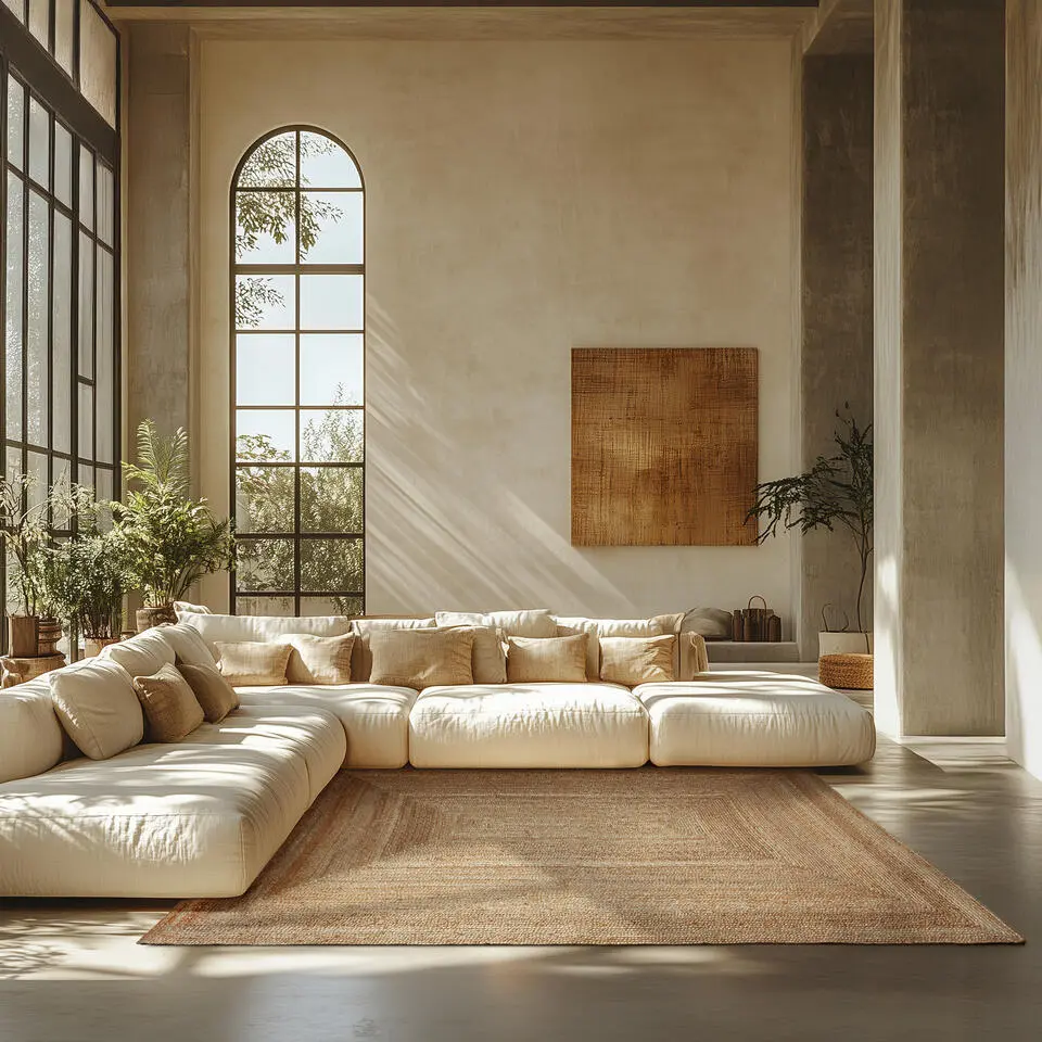 tectake? Handgeweven vloerkleed Glim van jute, boho-stijl 200 x 290 cm