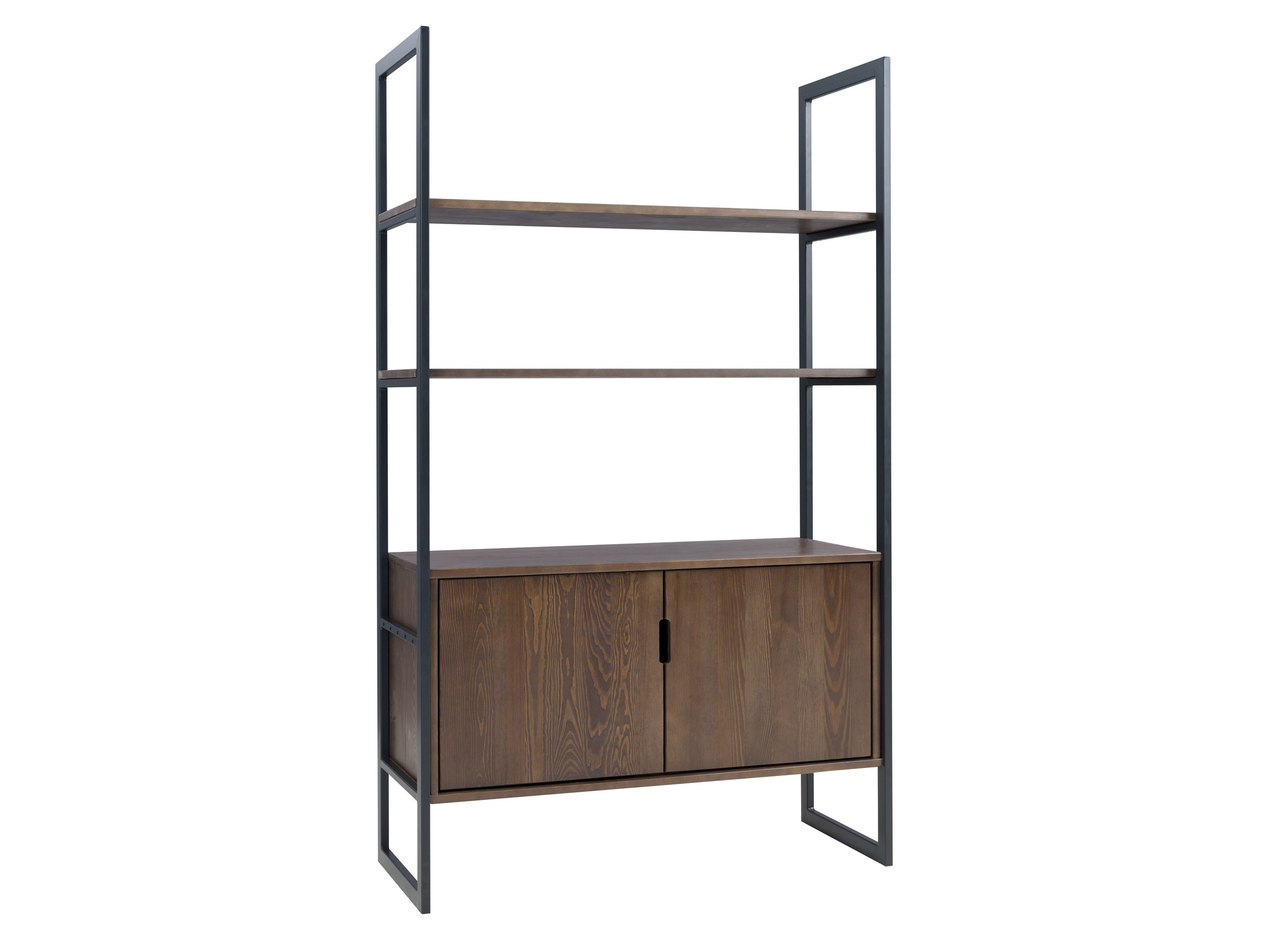 Regał z drzwiczkami LOFT WOOD, kolor brązowy