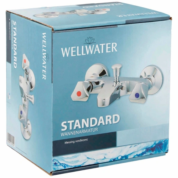 Wannenarmatur »STANDARD«, Messing, spiegelnd, ¾
