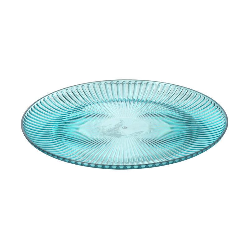 Bord streep - blauw - &Oslash;22x1.5 cm