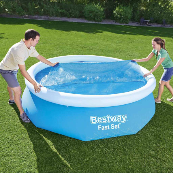 Pokrywa na basen Niebieski 305 cm Polietylen Bestway