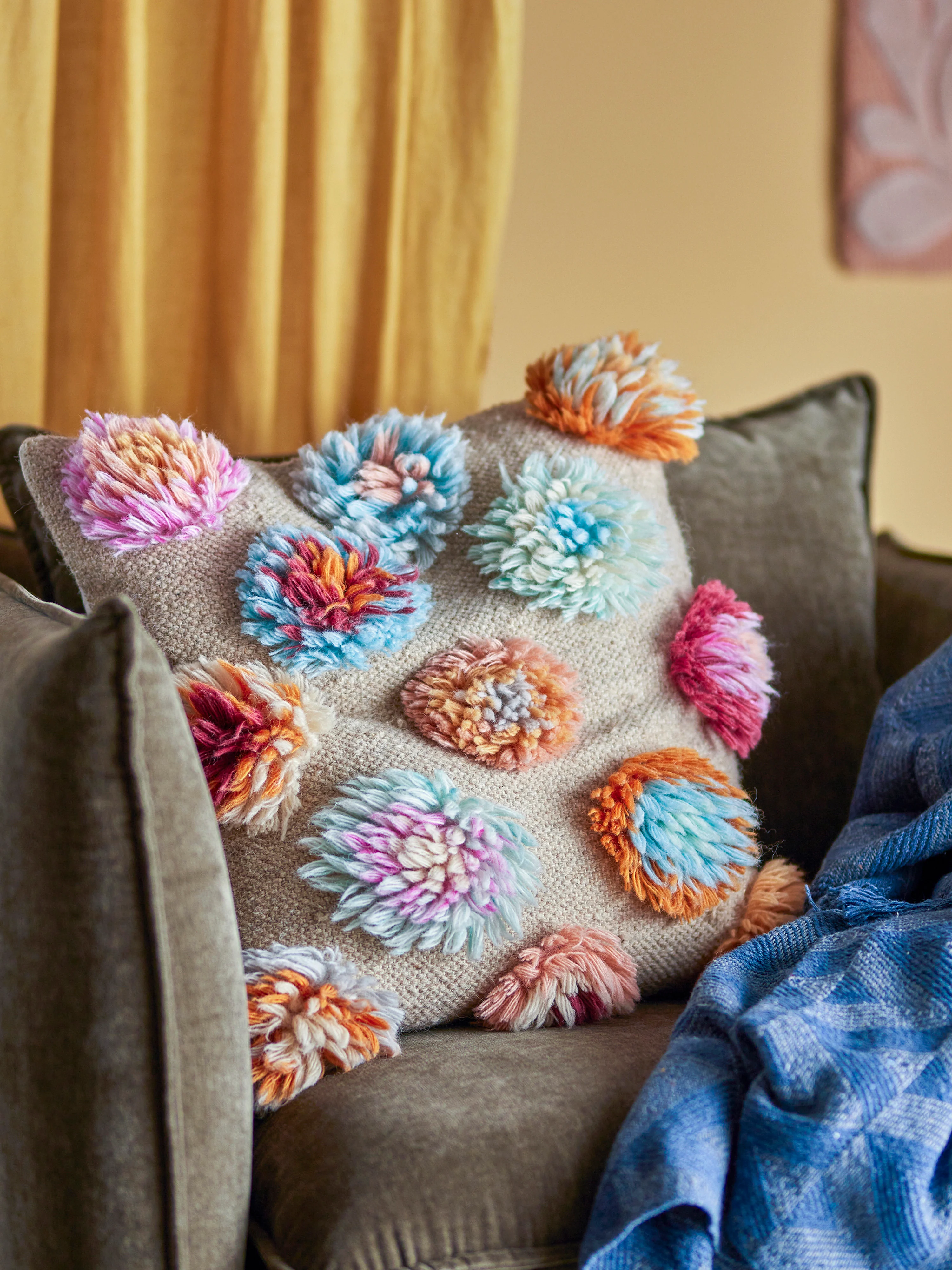 Kissen Somma mit floralem Design