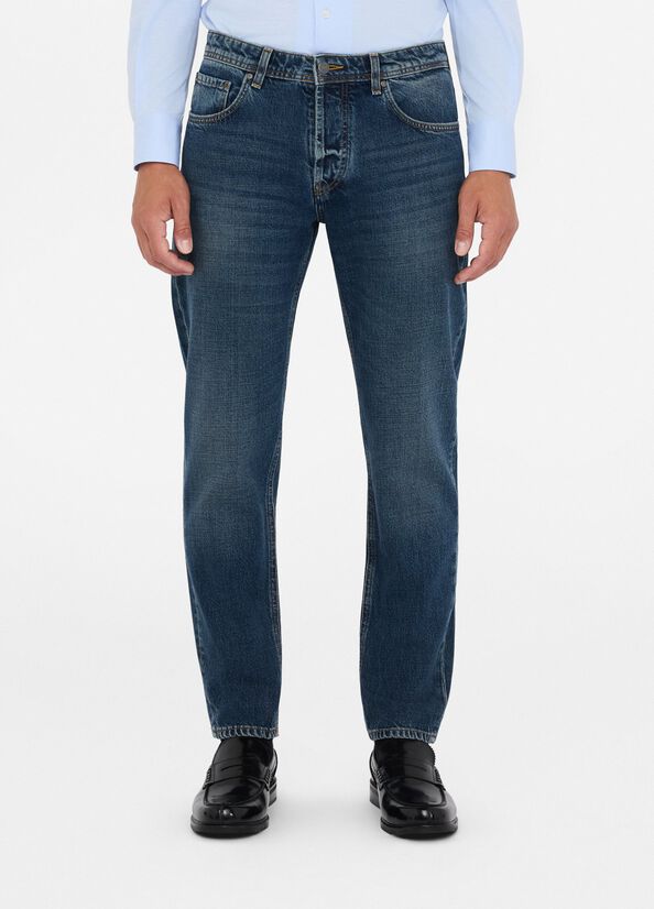 Jeans tapered in cotone used