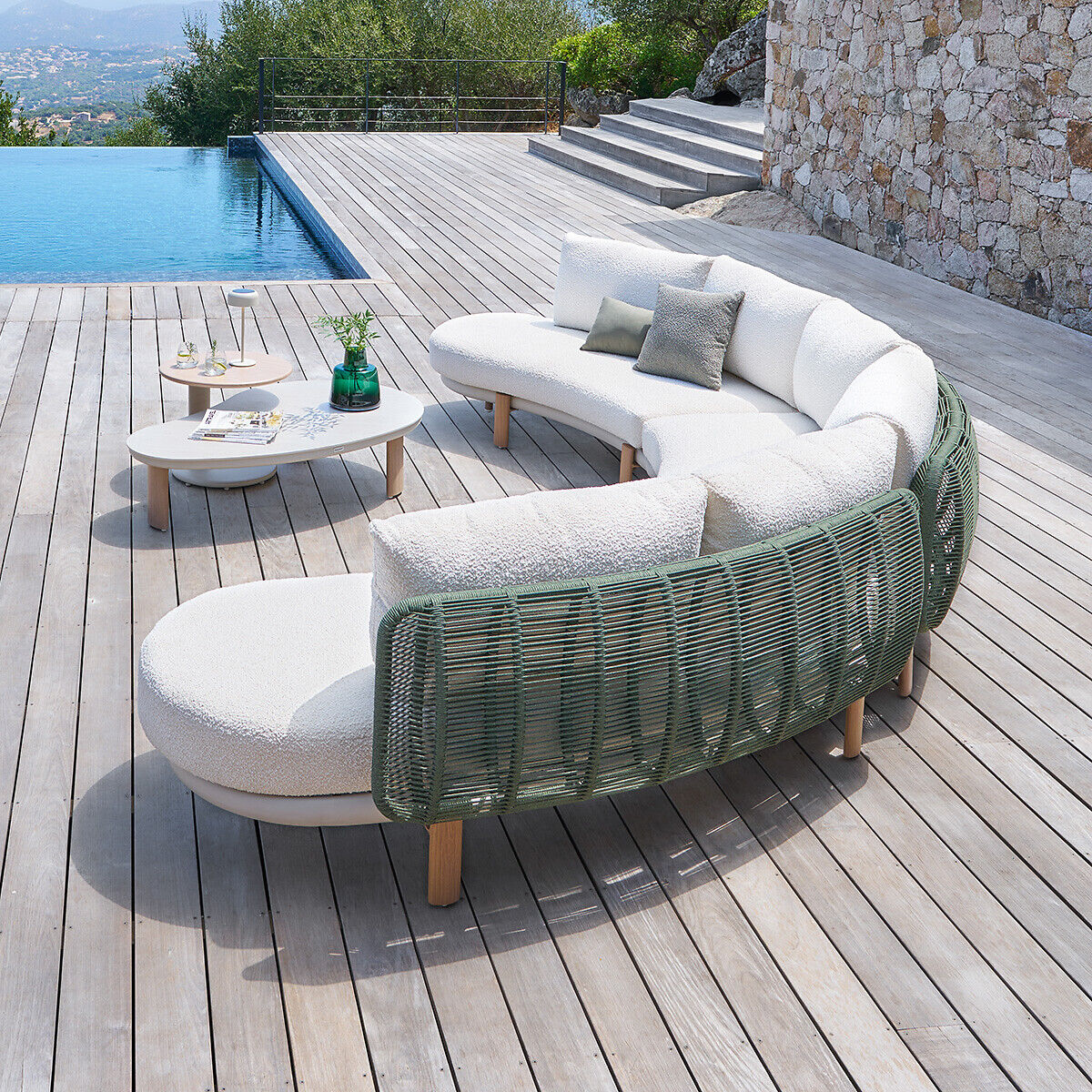 Conjunto de jardim MYLORE argile 6 lugares