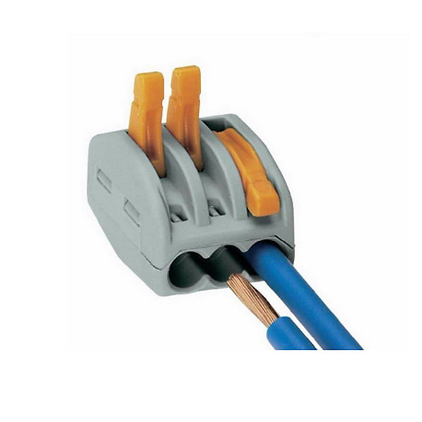 Borne de raccordement à levier 5 entrées avec serre câble (Pack de 20) - SILAMP